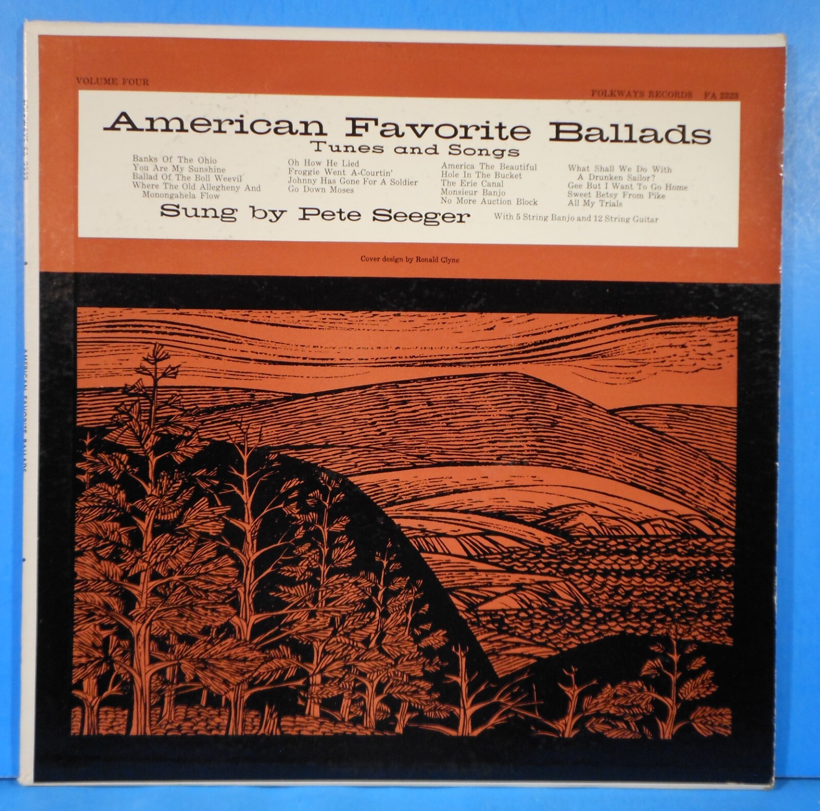PETE SEEGER AMERICAN BALLADS VOL 4 LP 1961 ORIGINAL GREAT CONITION! VG+/VG++!!