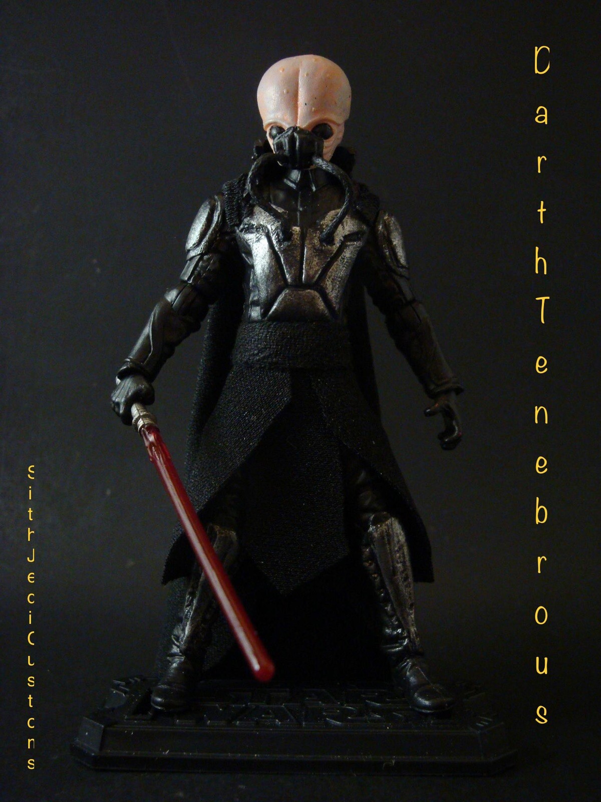 STAR WARS PERSONALIZZATO DARTH TENEBROUS 3.75 collezione vintage