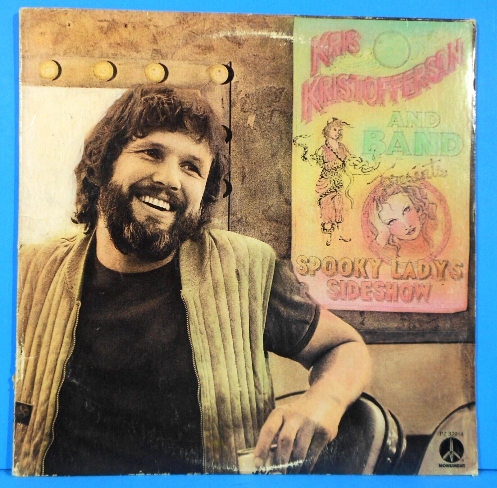 KRIS KRISTOFFERSON SPOOKY LADY'S SIDESHOW LP 1974 GREAT CONDITION VG+/VG!!A