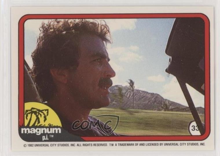 1983 Donruss Magnum PI Tom Selleck Thomas Magnum #33 z6d