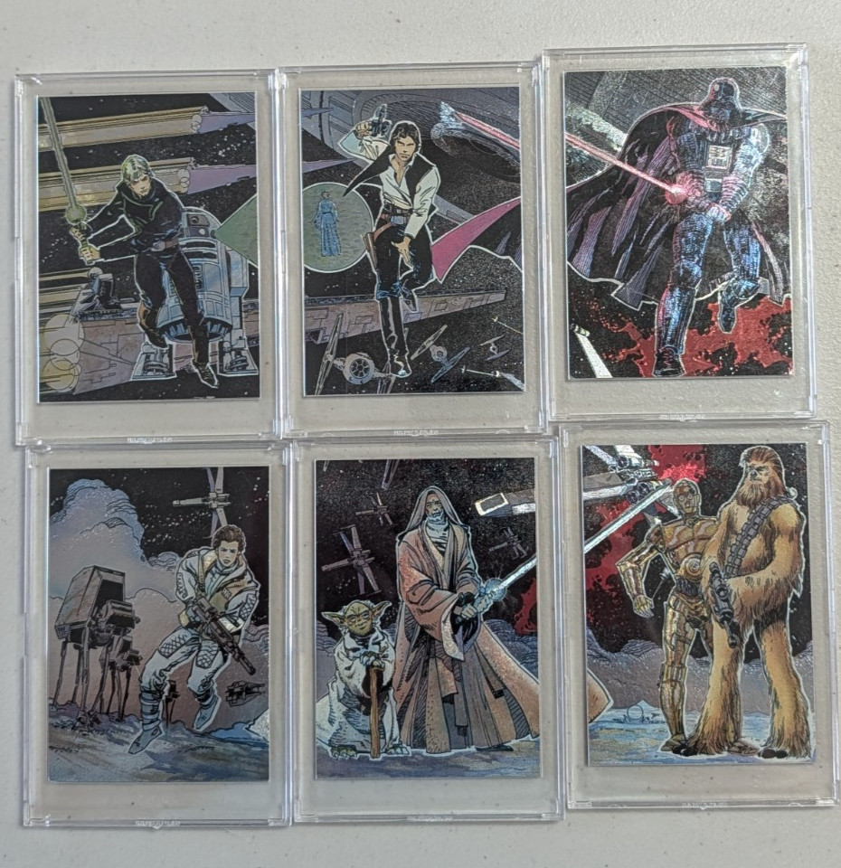 Star Wars Galaxy Serie 1 Foil Inciso Set di 6 Carte 1-6