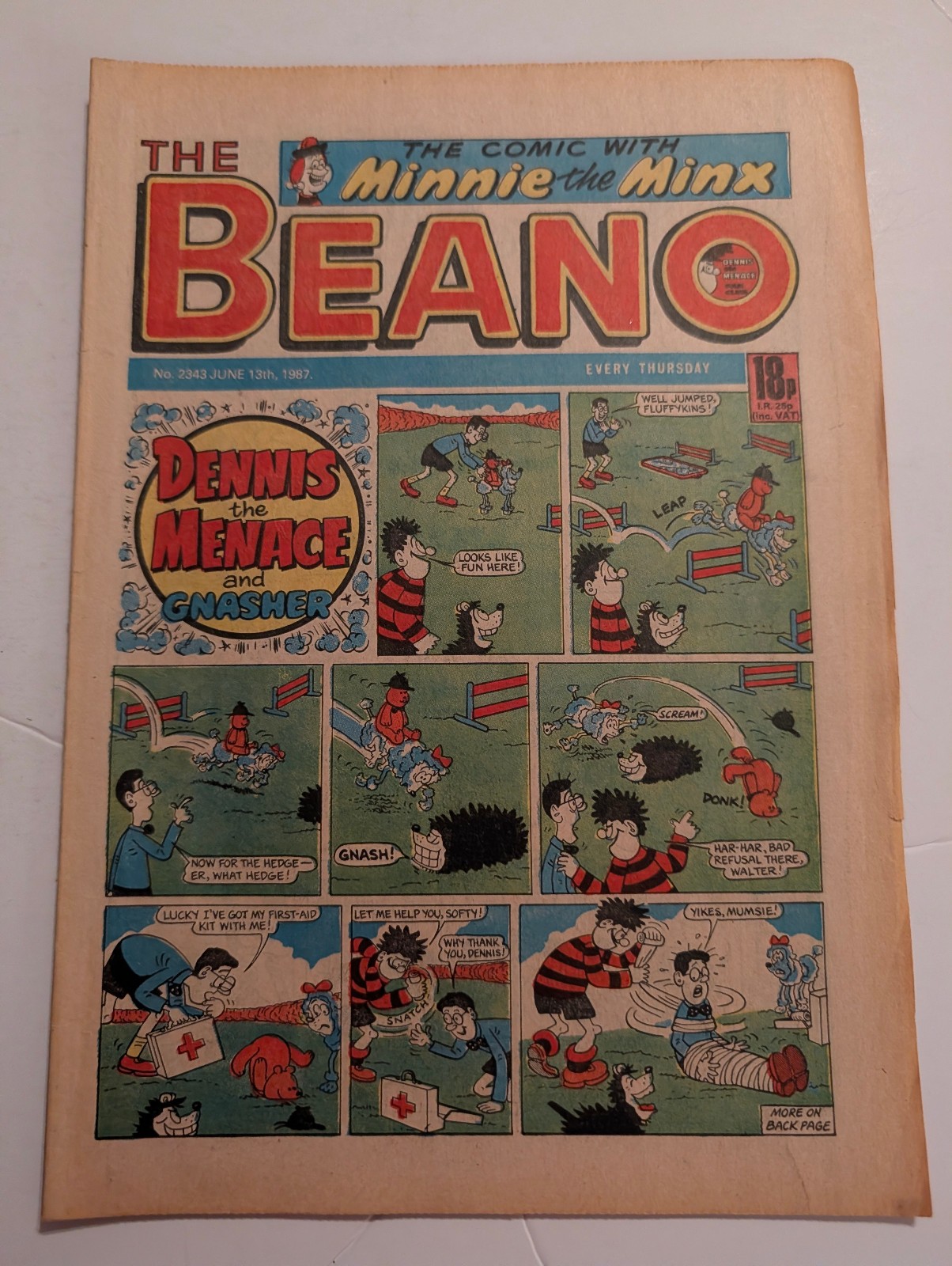 Beano Comic No 2343 June 13th 1987.