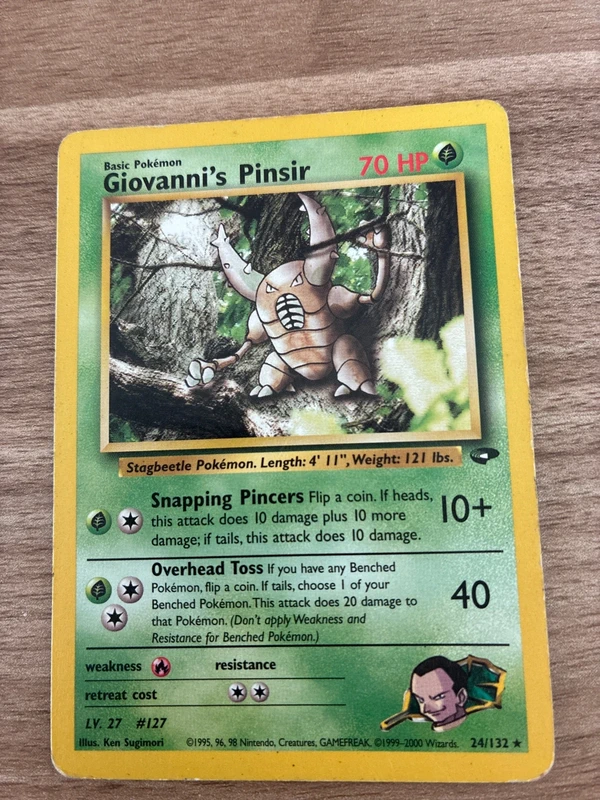 giovanni’s pinsir 24/132 - gym challenge - eng rara non holo