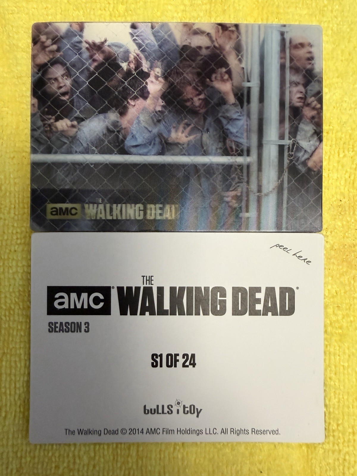 Adesivi lenticolari AMC’s The Walking Dead-Season 3 2014 (3-D) Bullsitoy U-Pick!