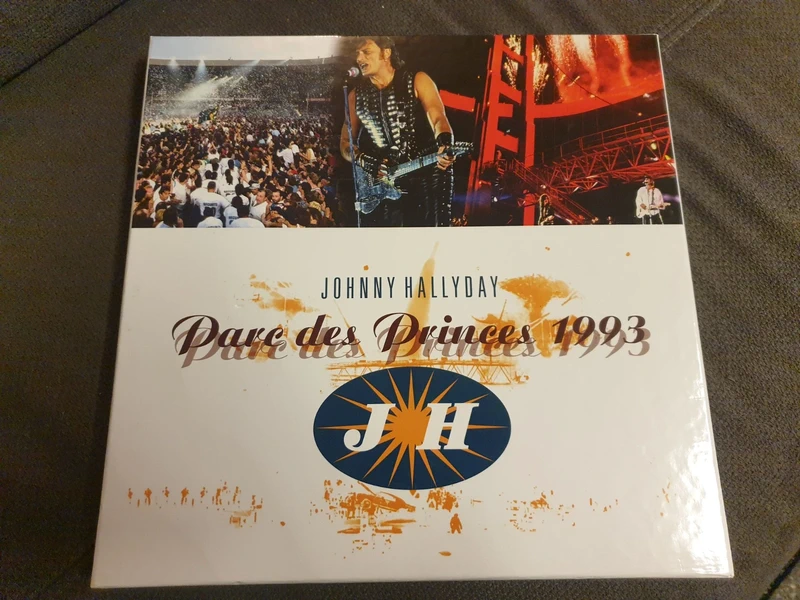Coffret 5 vinyles 33T Johnny Hallyday - Retiens ta nuit - Parc des princes 1993 - Numéroté 835/1000