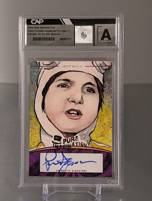 Paris Themmen Signed Pure Imagination 1/1 Sketch Card Willy Wonka Mike Teavee