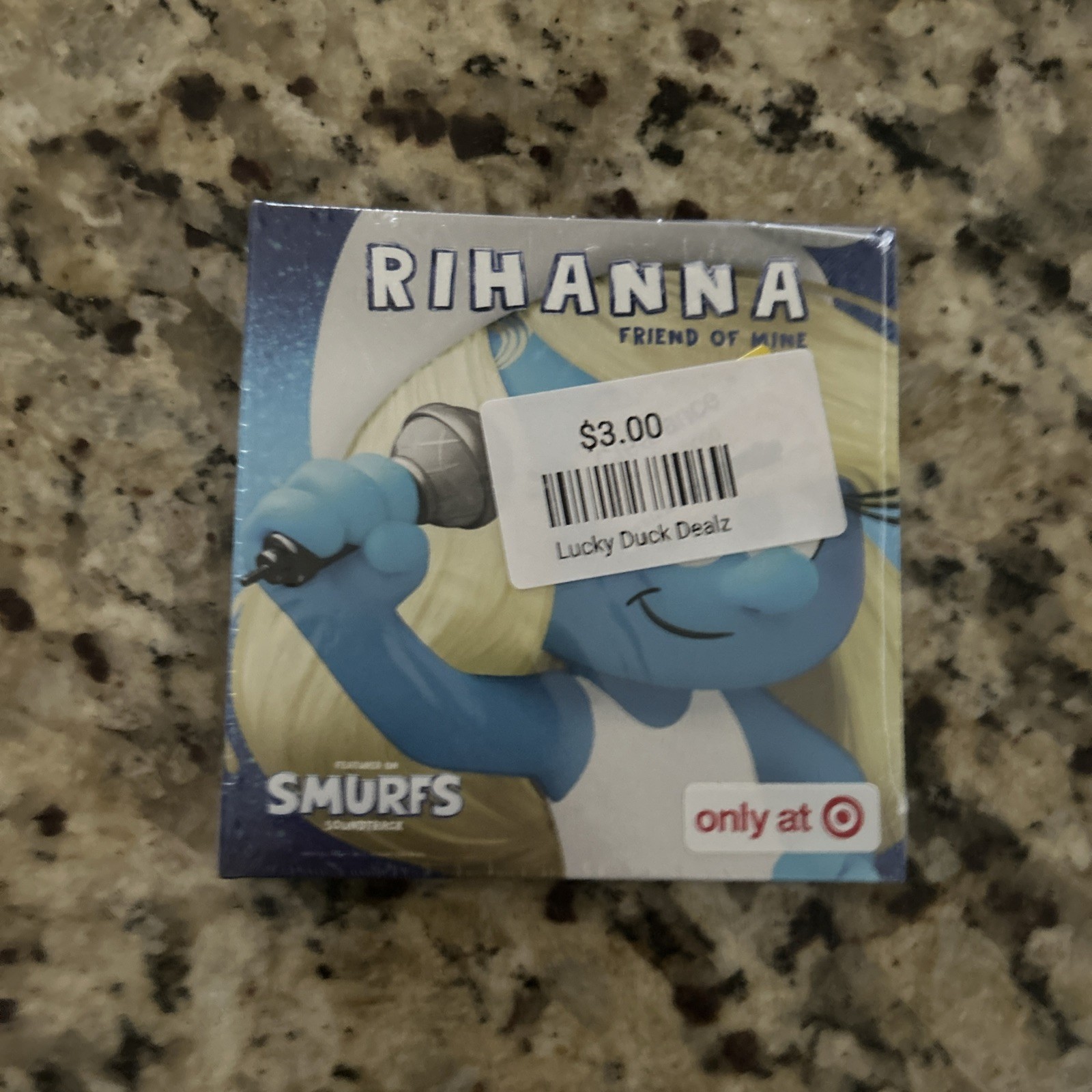 Rihanna Friend of Mine 4" Tiny Vinyl 2025 Smurfs Soundtrack Target Exclusive New