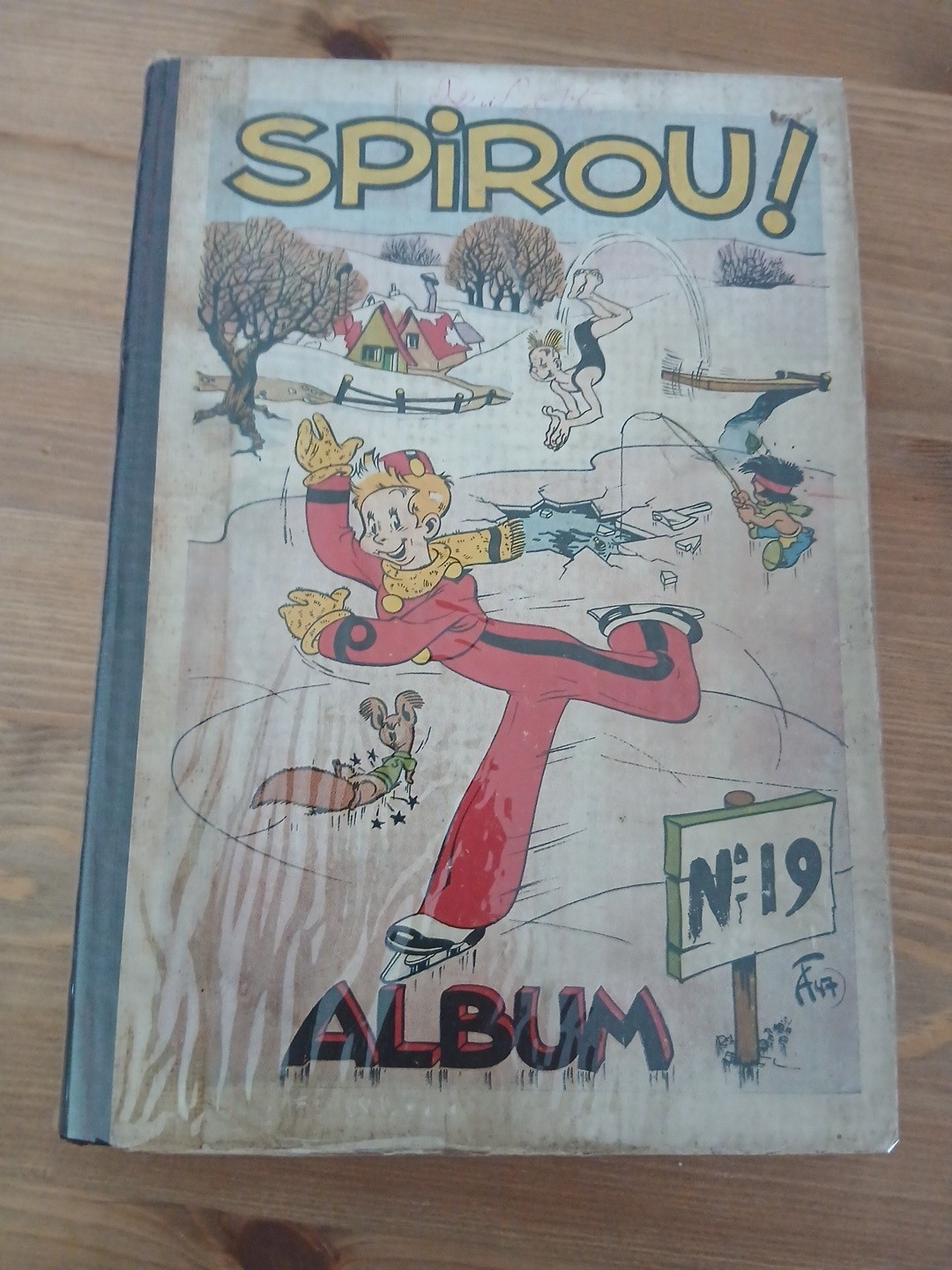 RELIURE SPIROU  ALBUM  N° 19  DE 1946   DU  N°421 AU N° 437