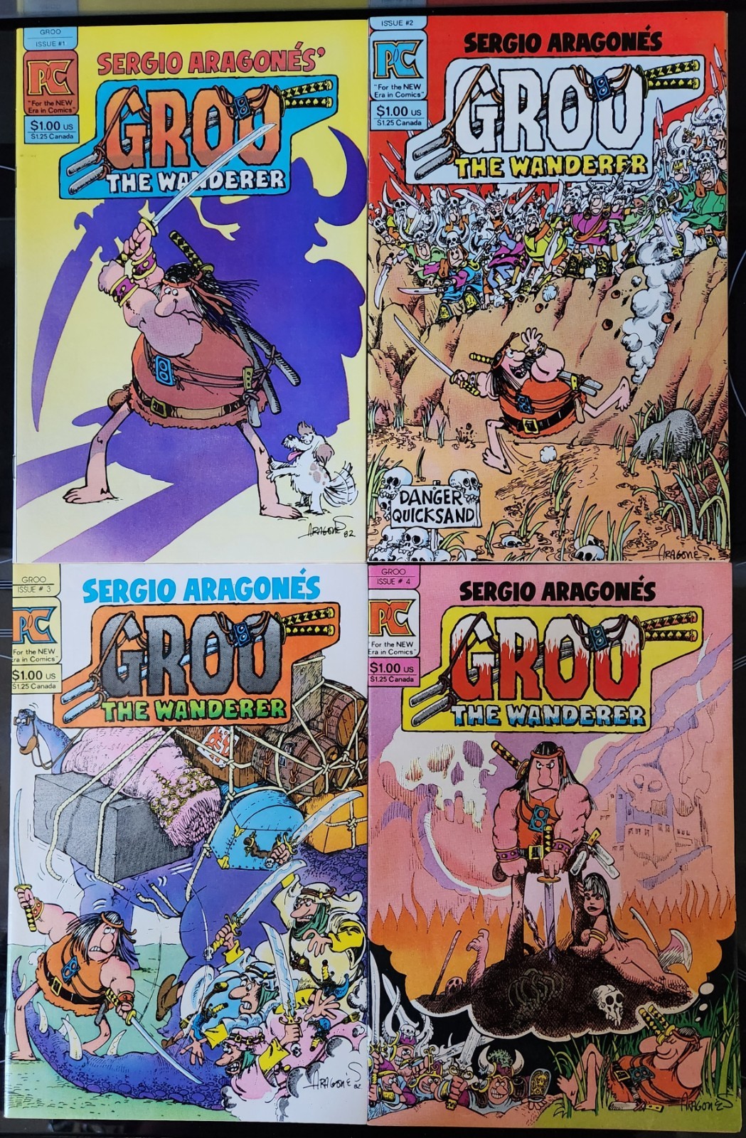 Groo The Wanderer First 10 Issues Sergio Aragones FN-NM Pacific, Eclipse, Marvel