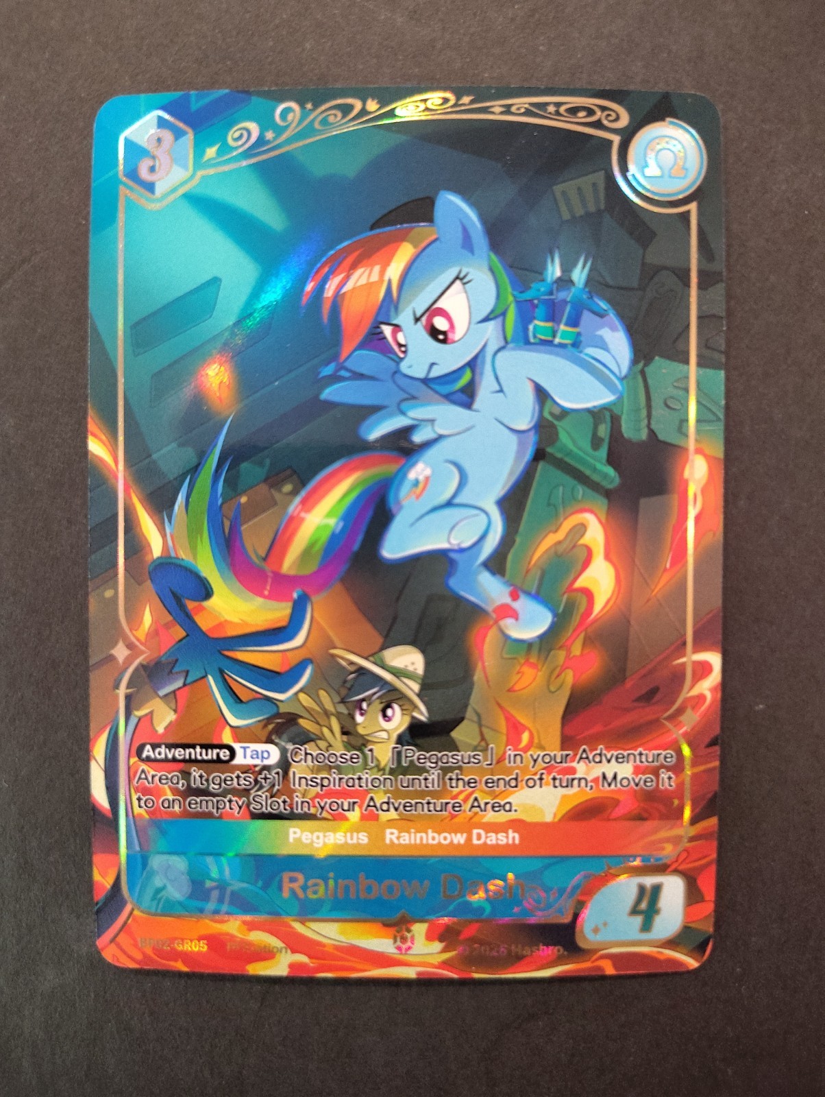 Rainbow Dash BP02-GR05 - My Little Pony TCG: Discord 1a Ed. - Oro raro quasi nuovo-m