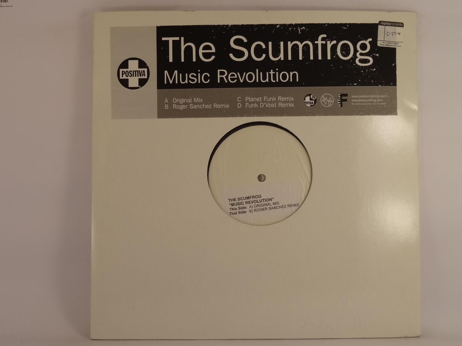 THE SCUMFROG MUSIC REVOLUTION (2 DISC) (52) 4 Track Promo 12" Single including P