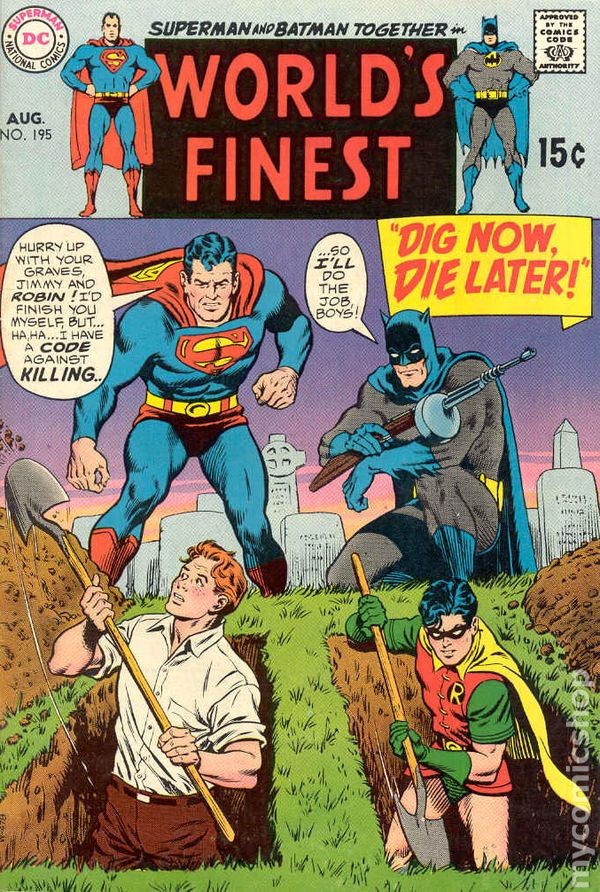 World's Finest Comics #195 VG 1970 immagine stock basso grado