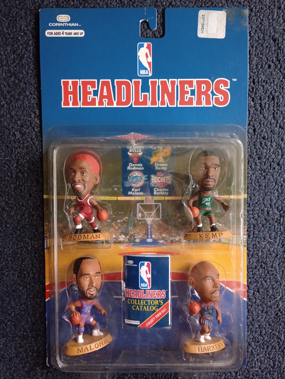 Corinthian Headliners NBA Forwards 4 Pack Rodman Kemp Malone & Barkley Figures