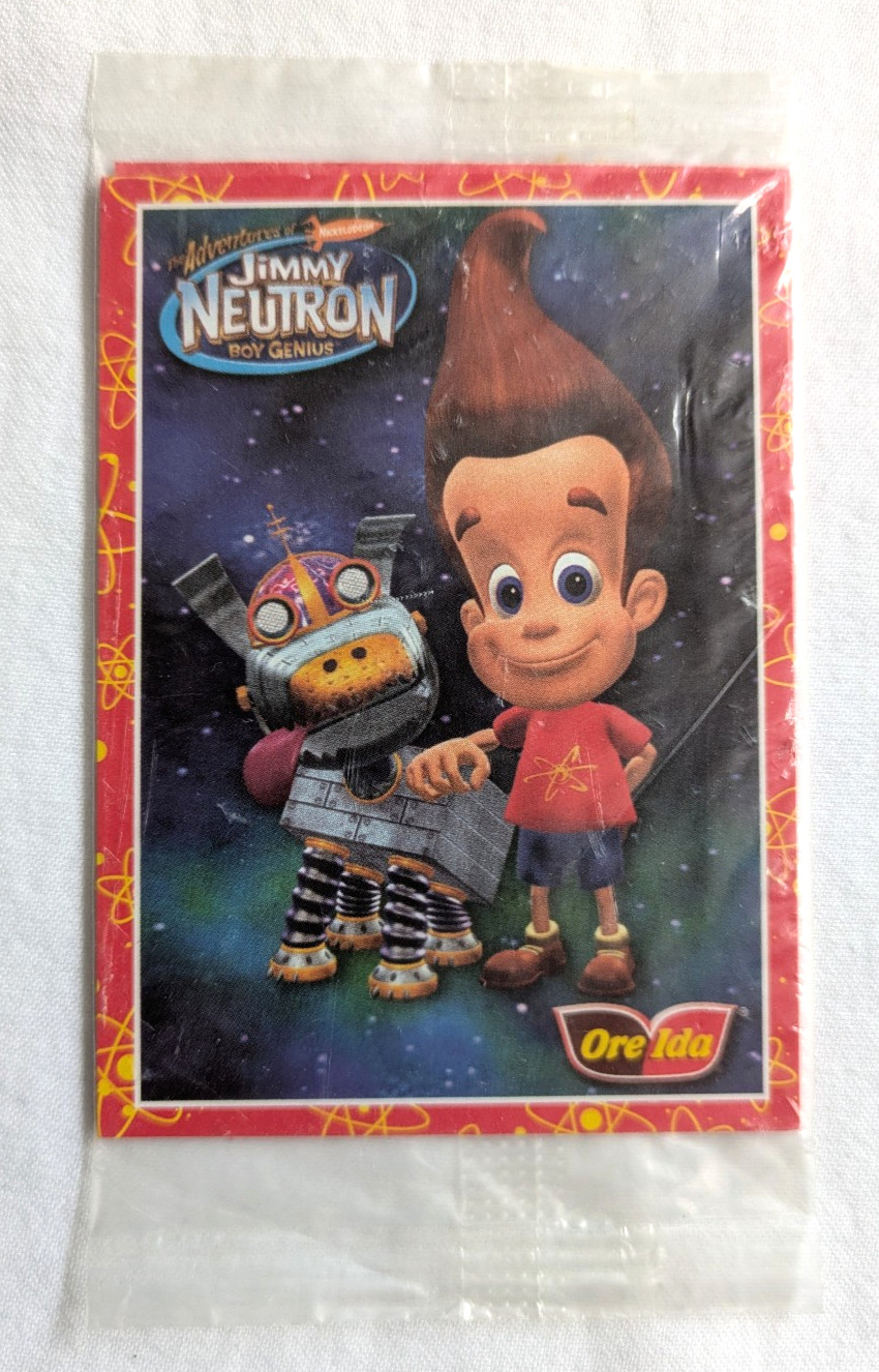 Jimmy Neutron  Boy Genius Ore Ida Trading Cards - pack of 2 New/Sealed