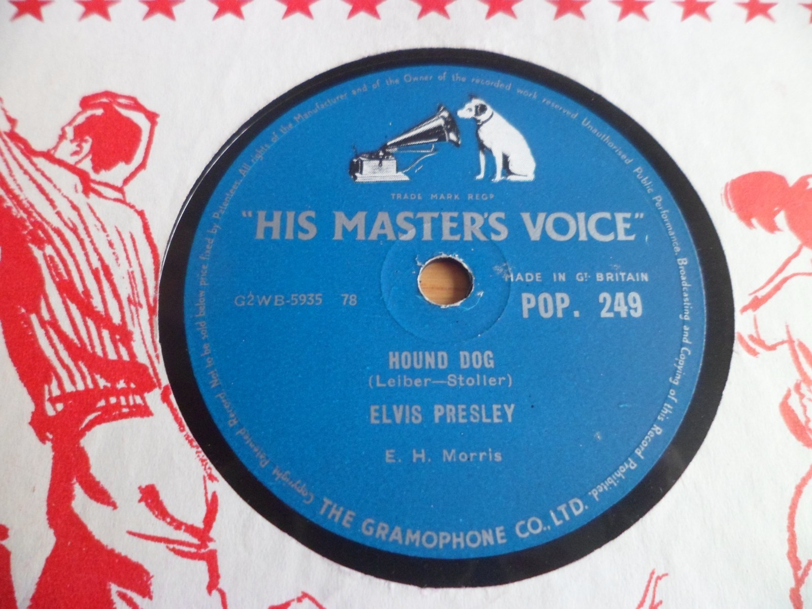 ELVIS PRESLEY: HOUND DOG / DON'T BE CRUEL 1956 HMV 78RPM STUNNING EX+/NM SUPERB