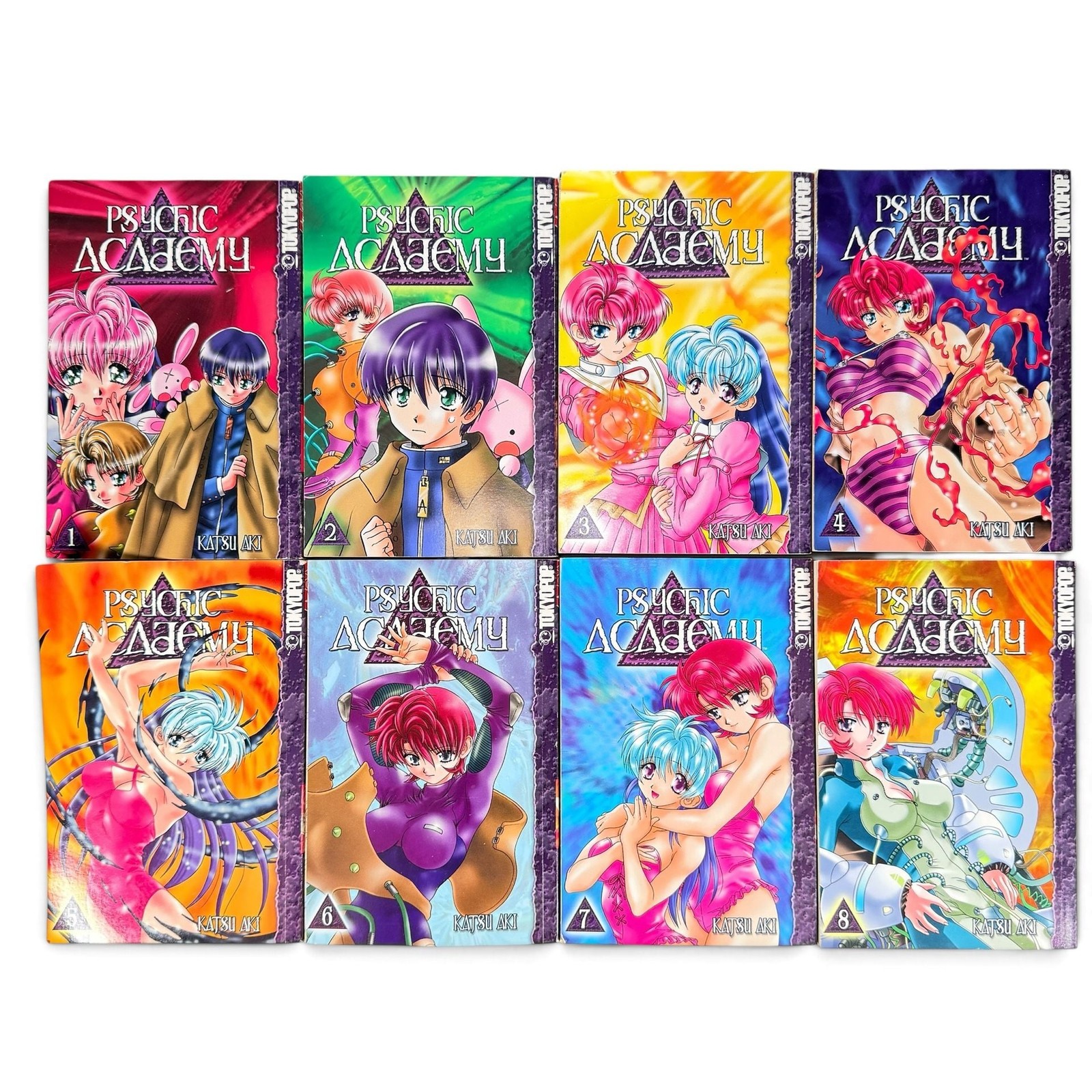 Psychic Academy Volumi 1-8 Manga Set Katsu Aki Tokyopop