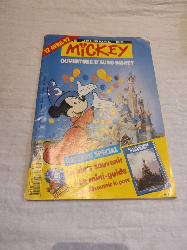 Journal de Mickey collector. Ouverture euro Disney avril 1992 numéro 2076