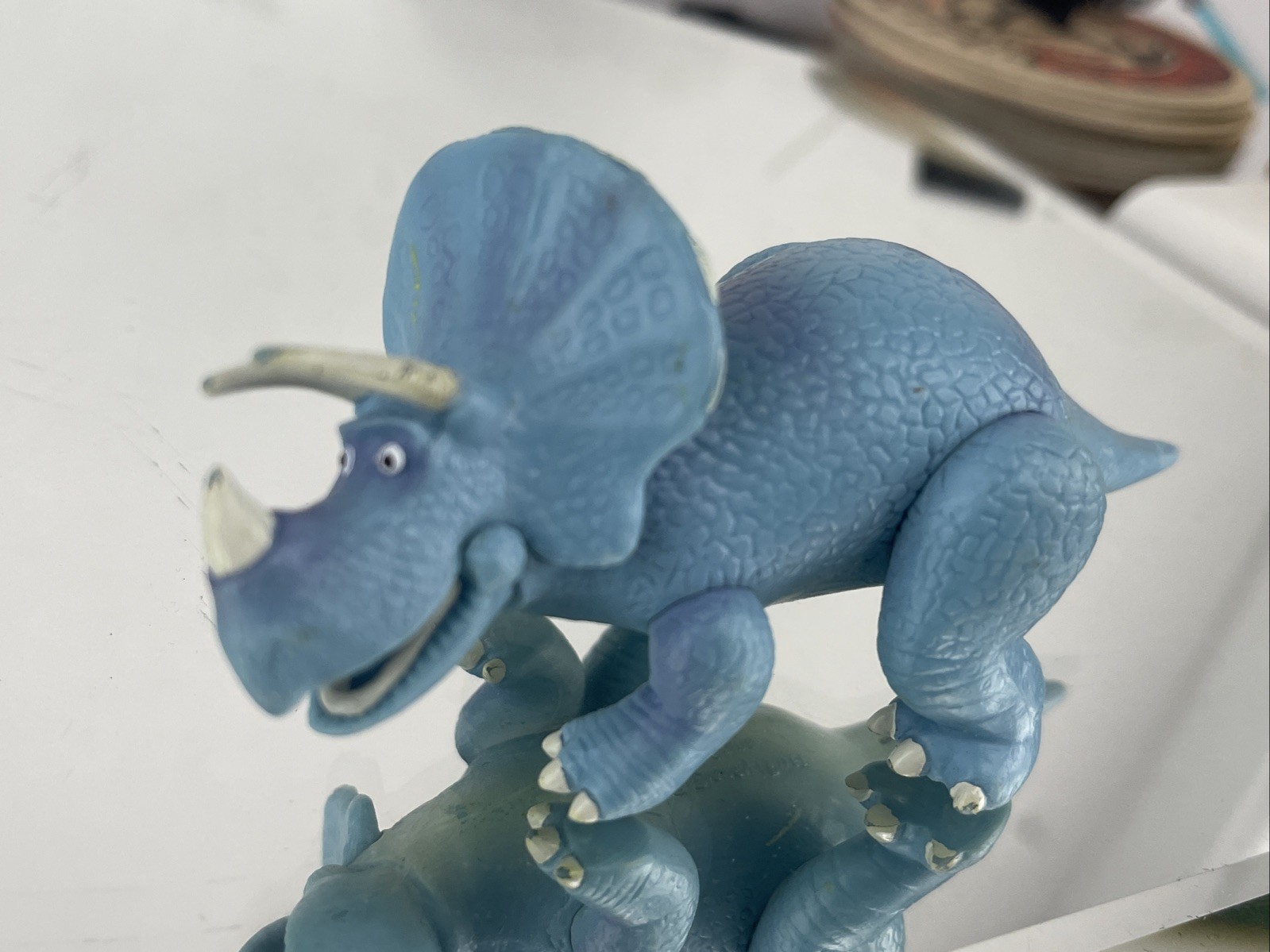 Toy Story 3 Trixie Il Dinosauro 4" PVC Figura Blu Triceratopo Disney Pixar