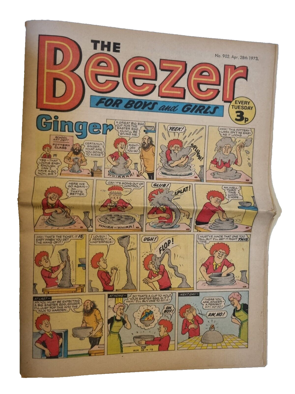 The Beezer No. 902 April 28th 1973 Vintage British Comic Magazine