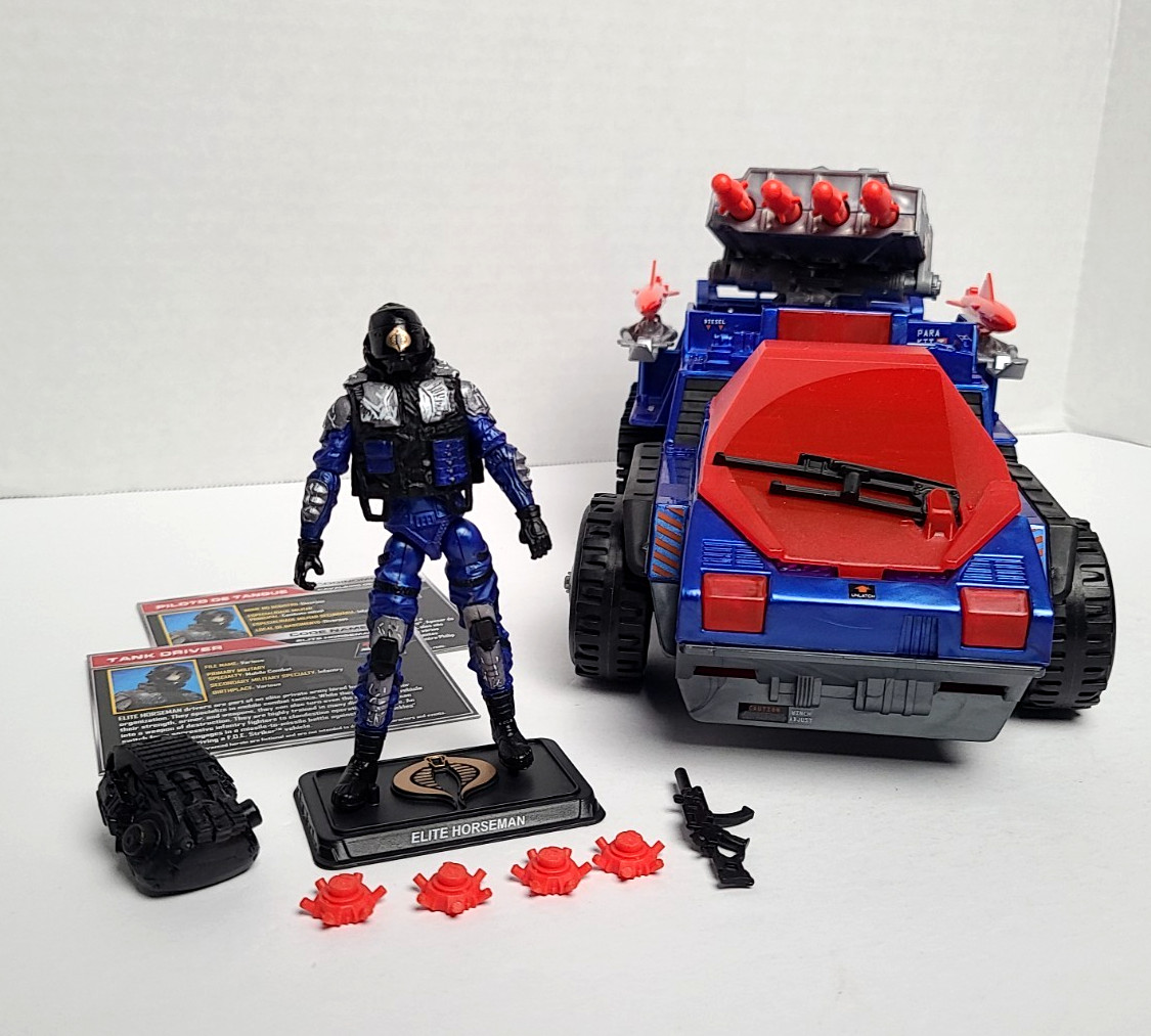 G.I. Joe 50th Anniversary Cobra Basilisk con pilota cavaliere Elite
