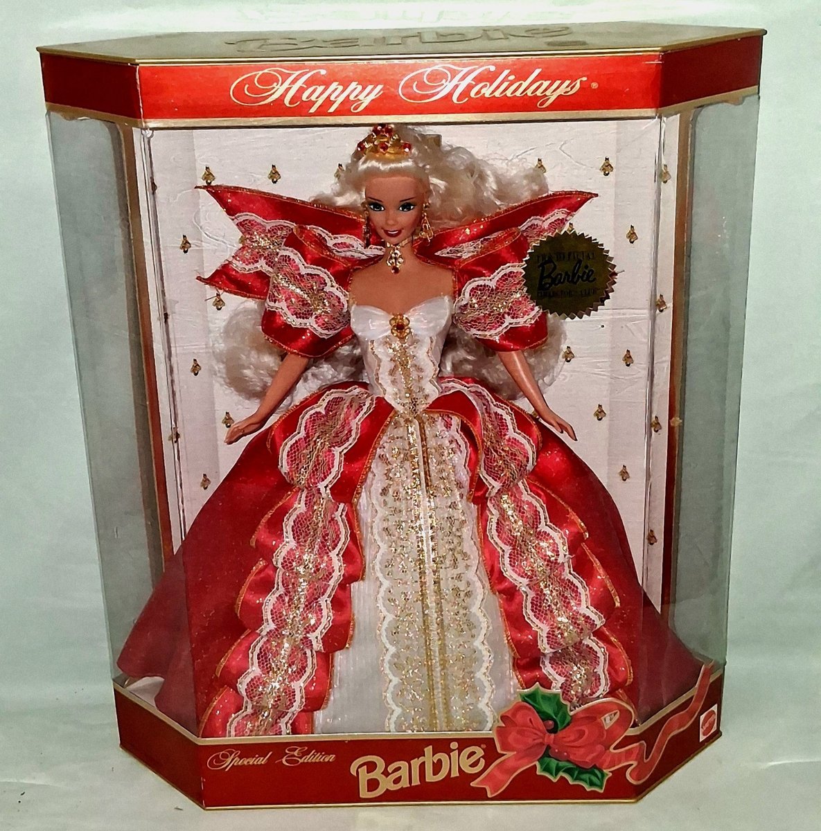 Barbie Happy Holidays 1997 10° Anniversario Edizione Speciale Barbie Bambola Nuova con scatola