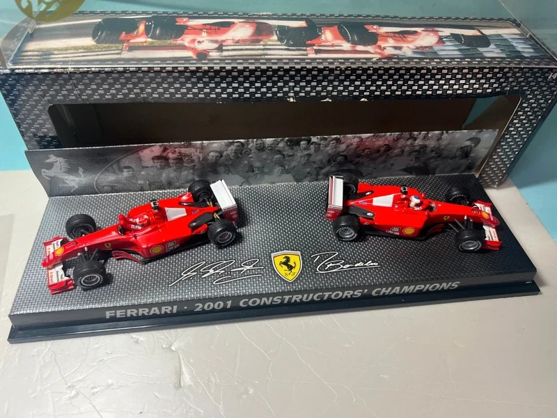 Hotwheels Racing - Ferrari F2001 #1 & #2 - 2001 Constructors Champions