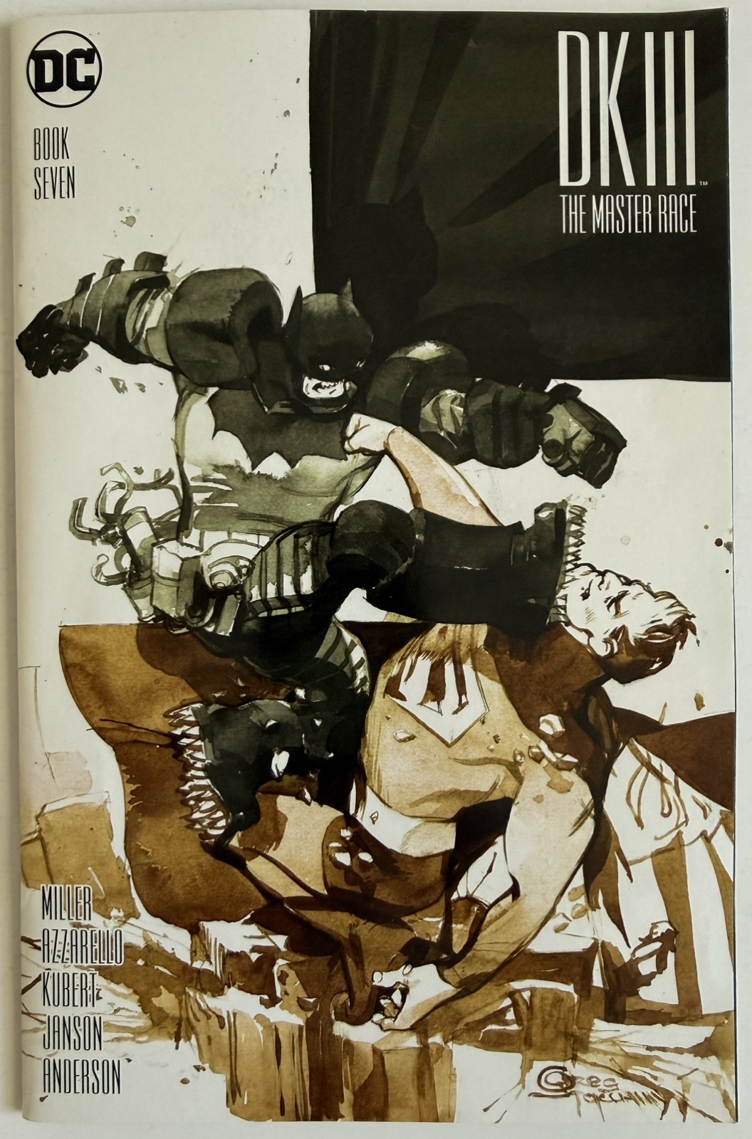 BATMAN DARK KNIGHT III The Master Race #7 (2017) variante ECCC Greg Tocchini