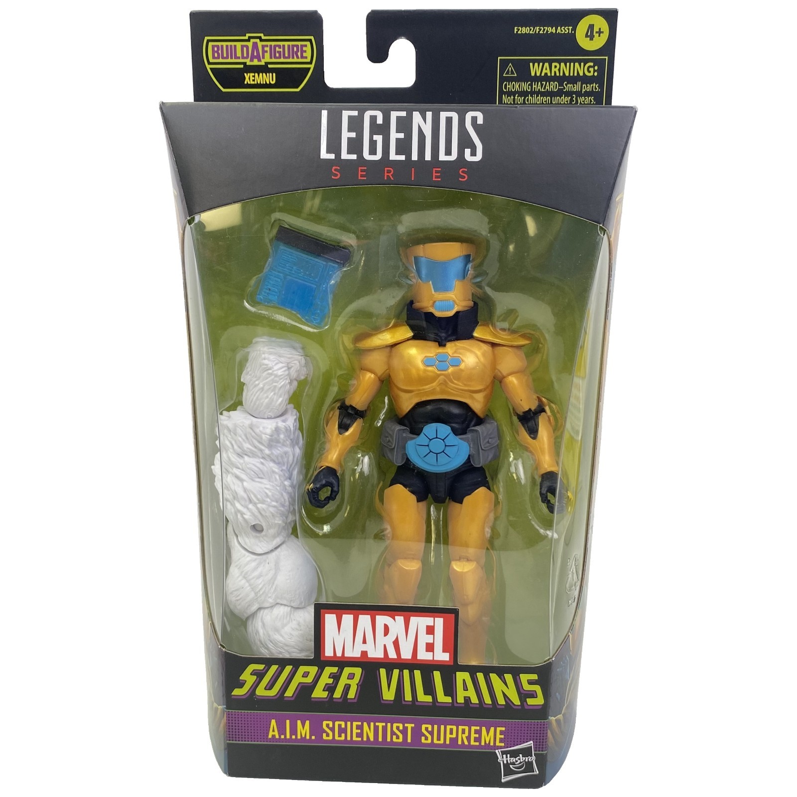 Marvel Legends Super Villains A.I.M. Figurina Scientist Supreme 6" 2021 Hasbro nuova