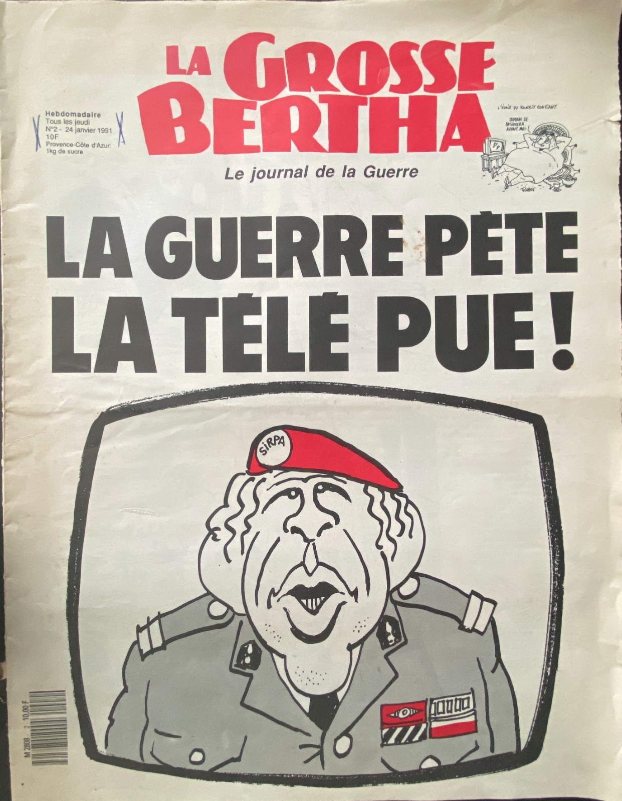 Grosse Bertha N°2 Janv 1991 Le Journal De La Guerre-PeTe La Tele Pue
