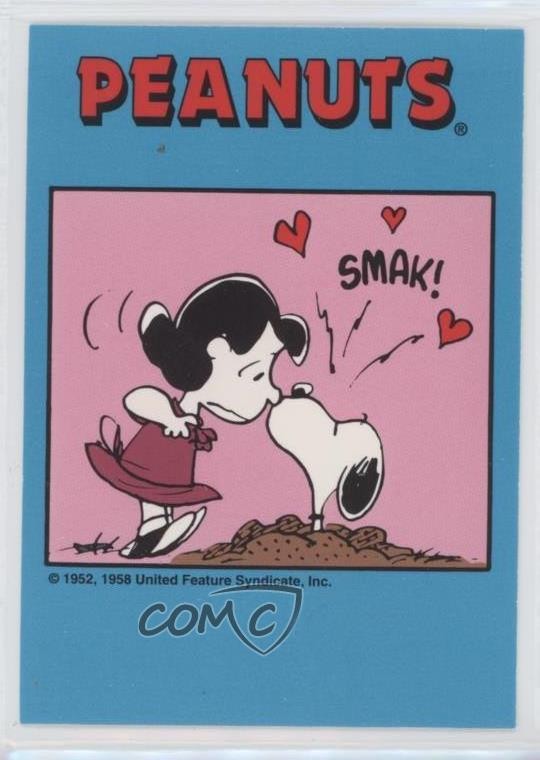 1992 ProSports Peanuts Classics Lucy e Snoopy #132 0j1a