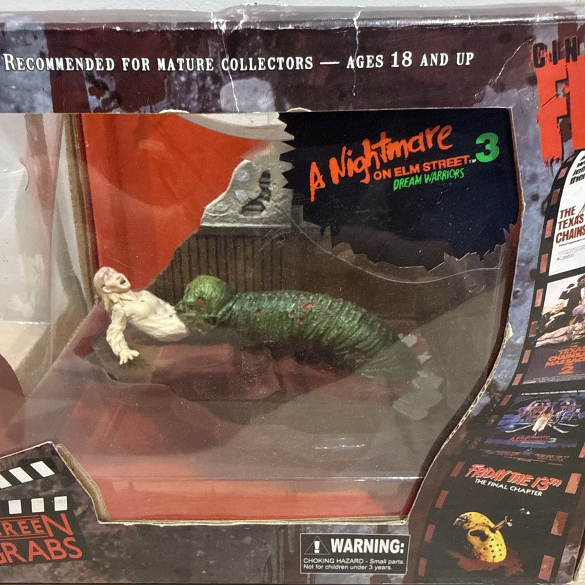 Mezco Cinema della Paura Screen Grabs Nightmare on Elm Street Snake Freddy Krueger