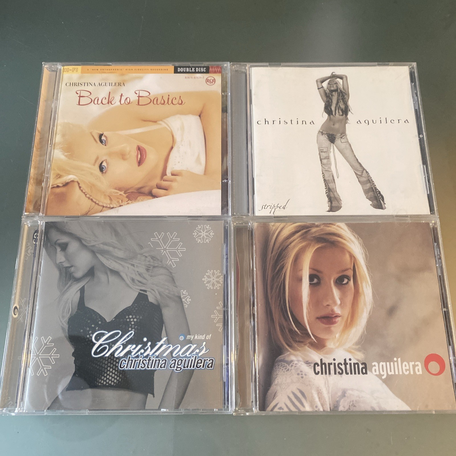 CHRISTINA AGUILERA 4 LOT: Back To Basics DBL, Stripped, Kind Of Christmas, Self