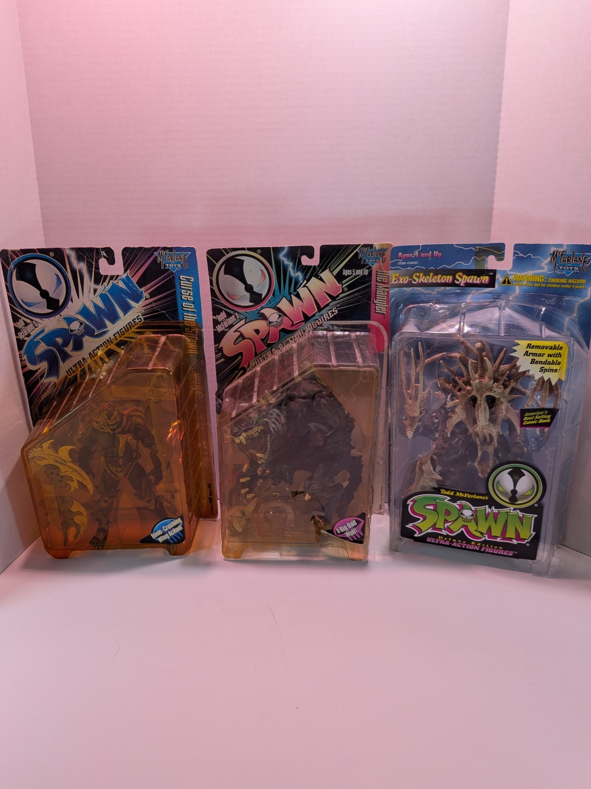 Mcfarlane Spawn Curse Of The Spawn The Mangler Esoscheletro Lotto 3 Ct