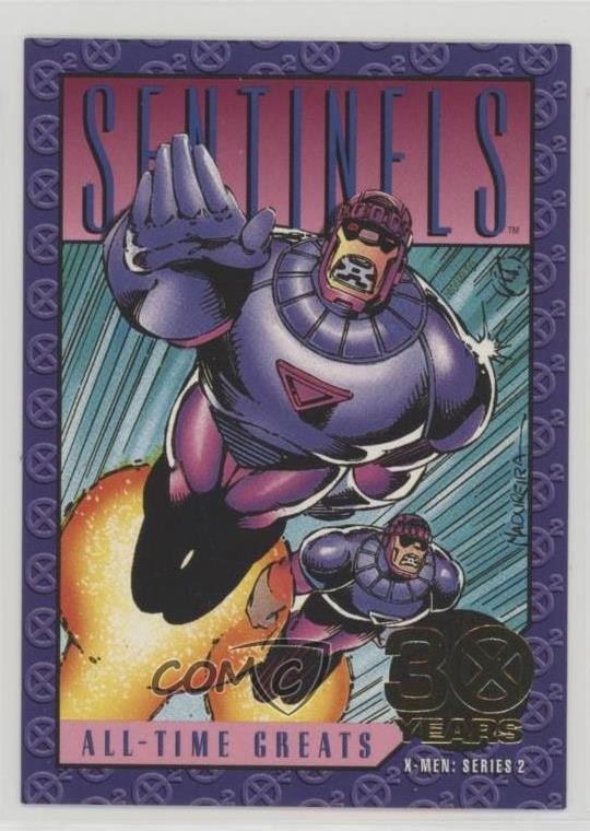 1993 SkyBox Marvel X-Men: Serie 2 Gold Foil Le Sentinelle #G-7 s1t
