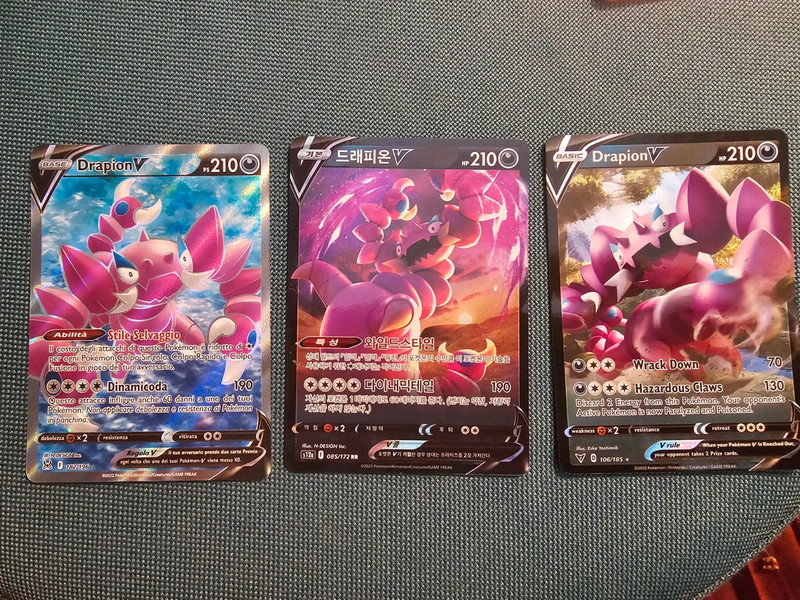 3x piondragi v star fullart pokemon