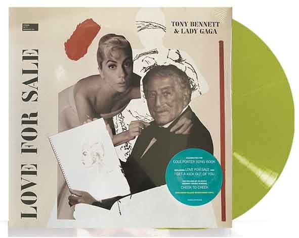 Tony Bennett & Lady Gaga Love For Sale YELLOW VINYL LP WEBSTORE EXCLUSIVE 12"