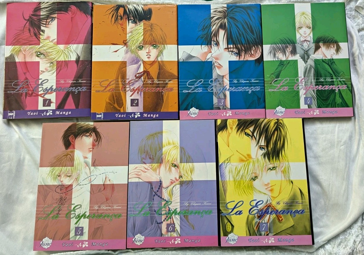 La Esperança Vol 1-7 Manga Set Completo Chigusa Kawai DMP Giugno Inglese Fuori Produzione Yaoi
