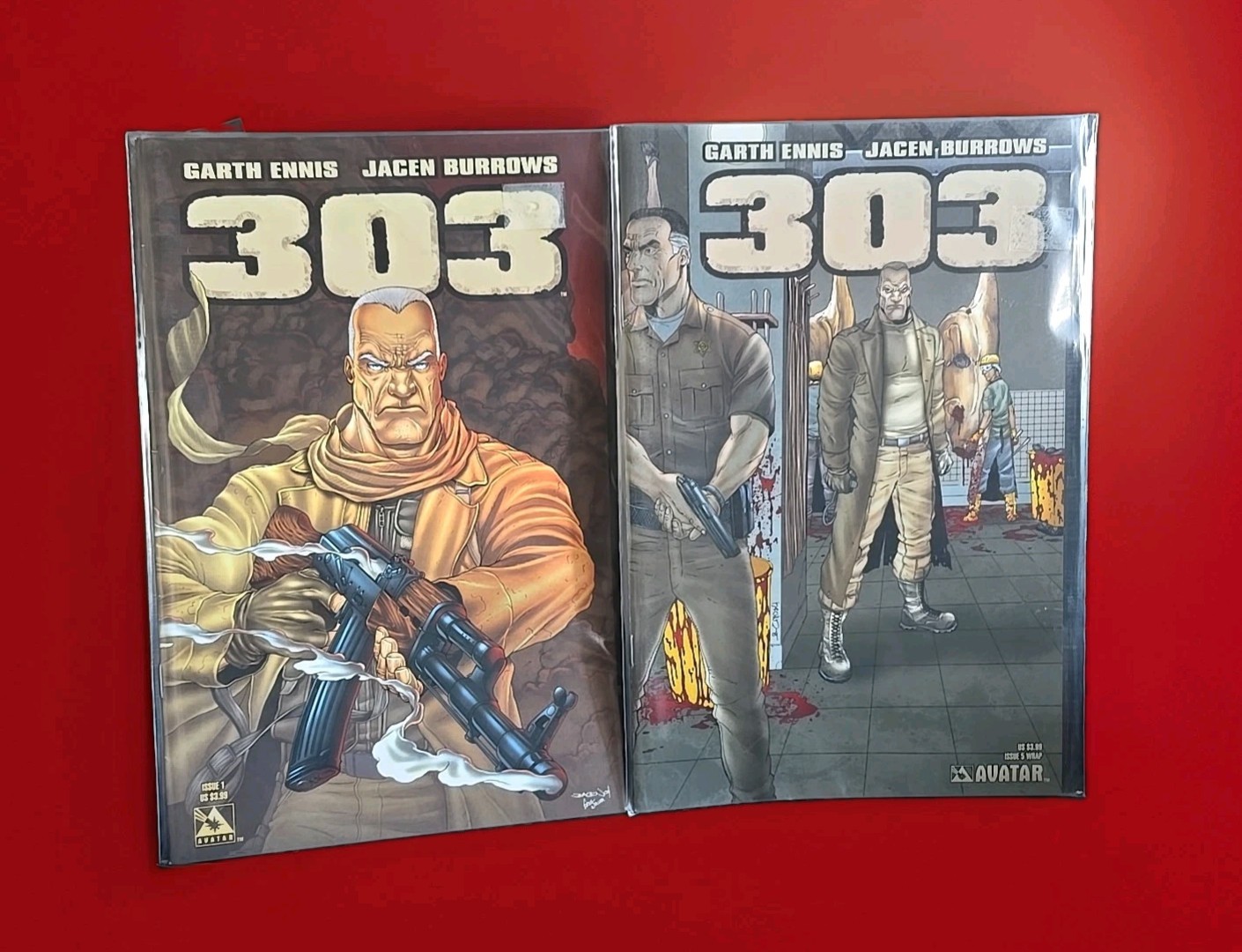 AVATAR COMICS LOT #1  and #5 WRAPAROUND COVER AVATAR COMICS 2004 1ST PRINTS NM- 