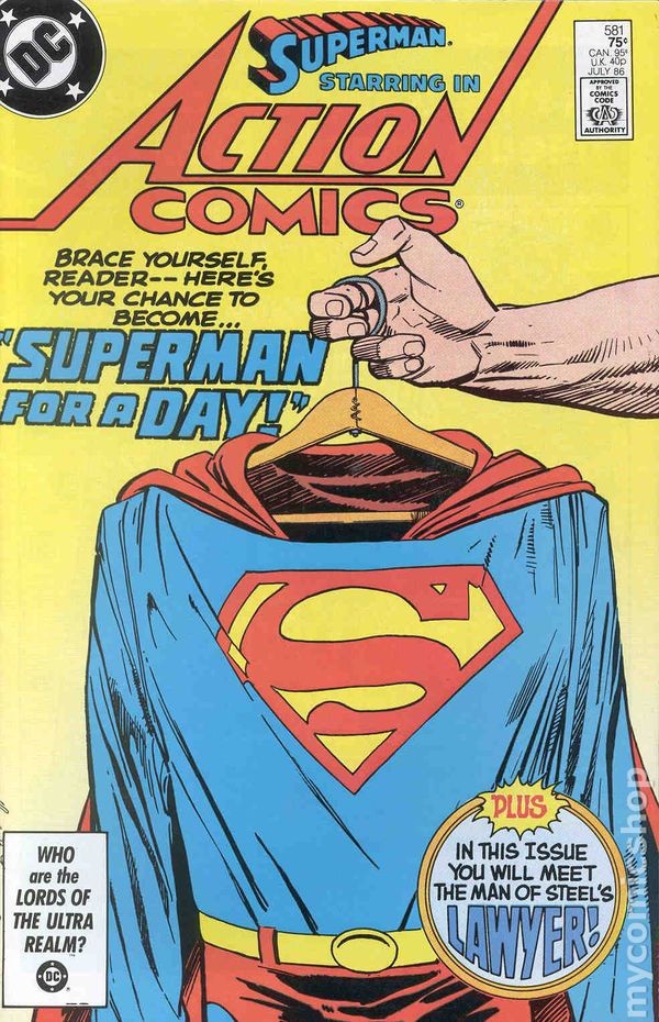 Action Comics #581 FN- 5.5 1986 basso grado