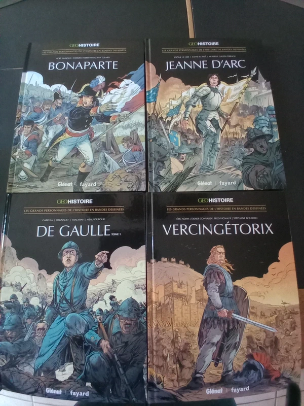 Lot de 4 Bd les grands personnages de l histoire