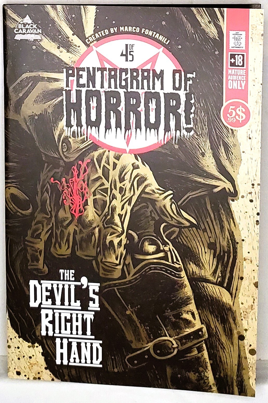 PENTAGRAM of HORROR #4 | La mano destra del diavolo | Black Caravan | Scout Comics