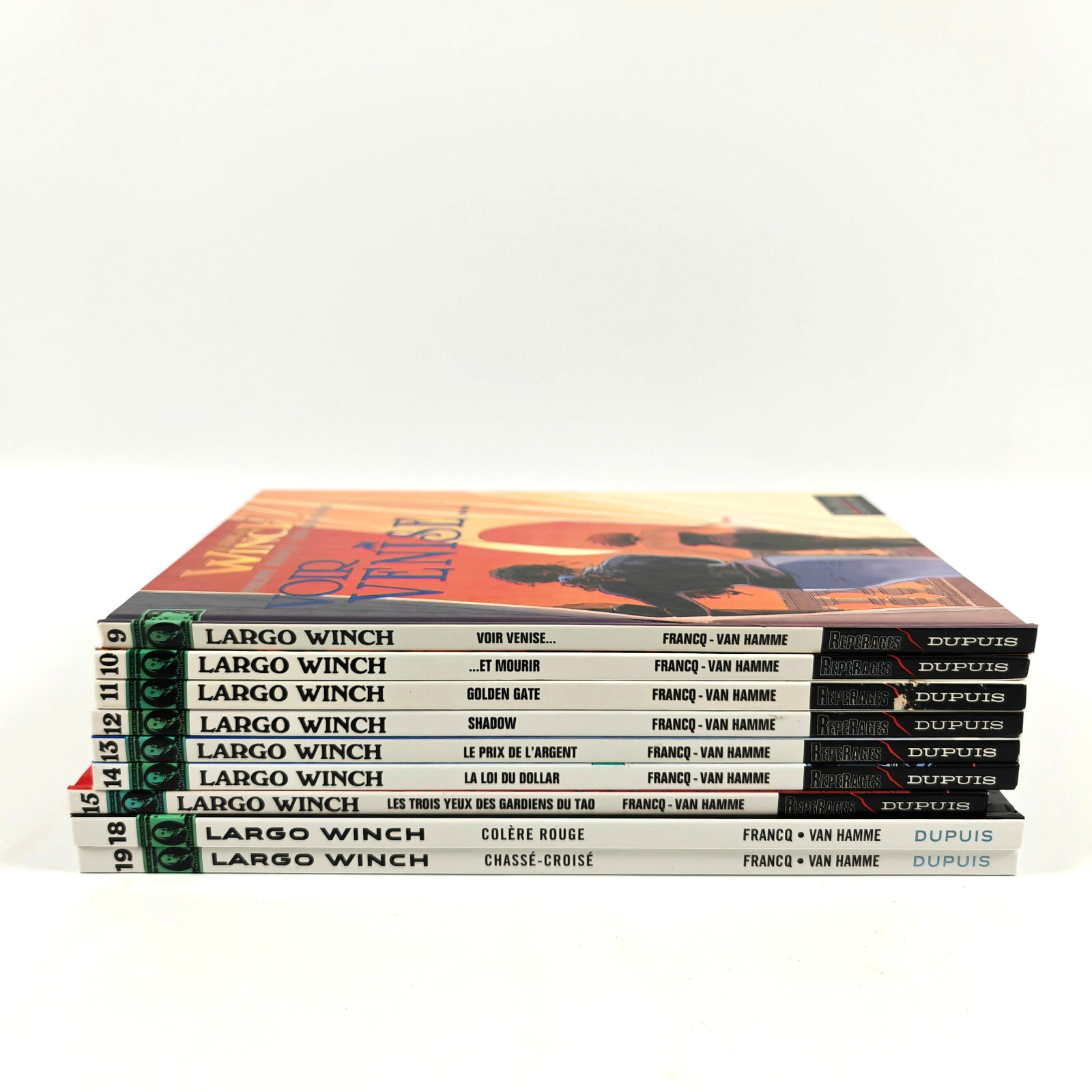 Largo Winch Lot 9 BD / Tomes 9 à 15 + 18 + 19 / Van Hamme