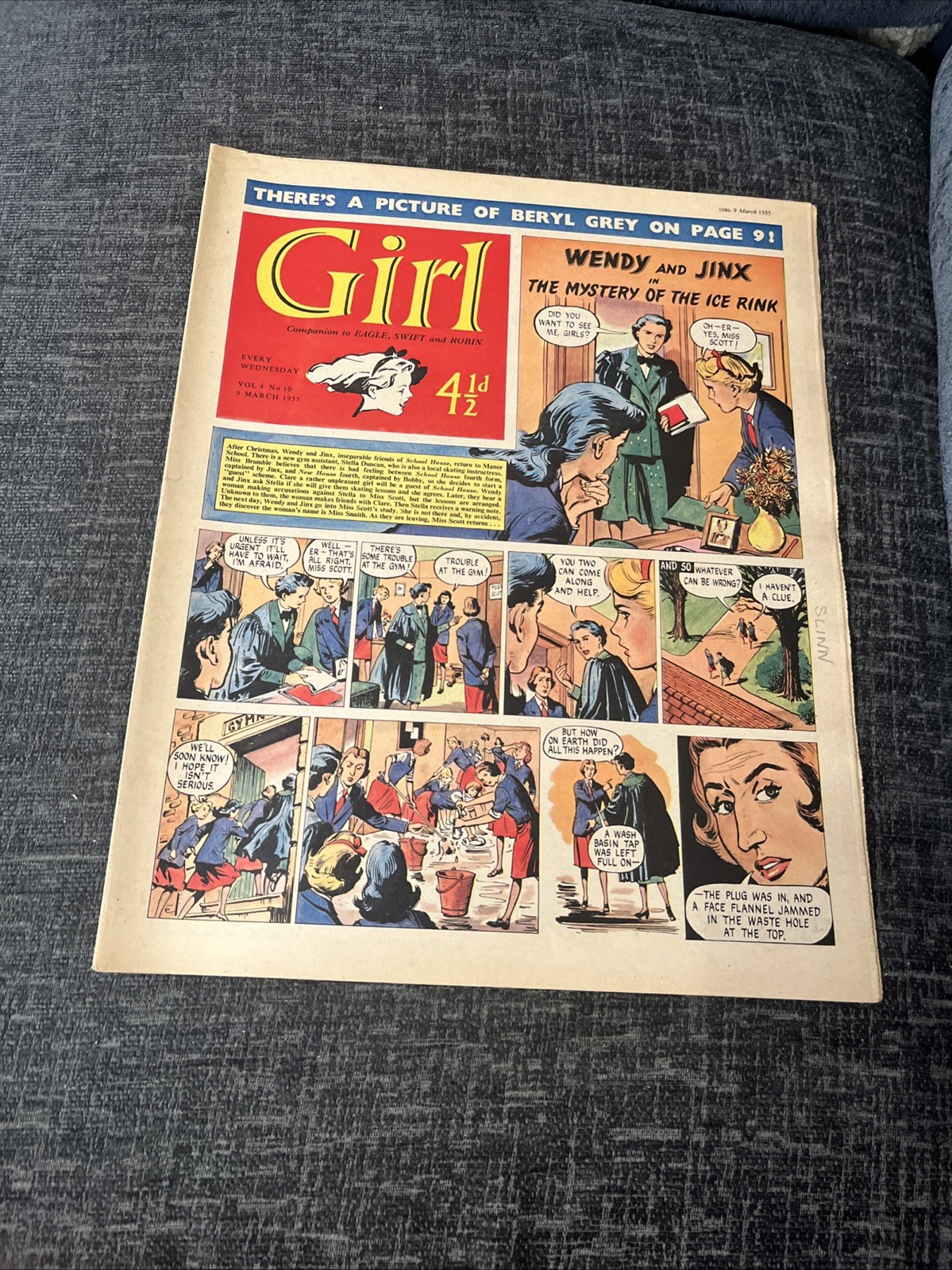Girl Comic - Vol 4 No 10 - 9 March 1955 - Beryl Grey