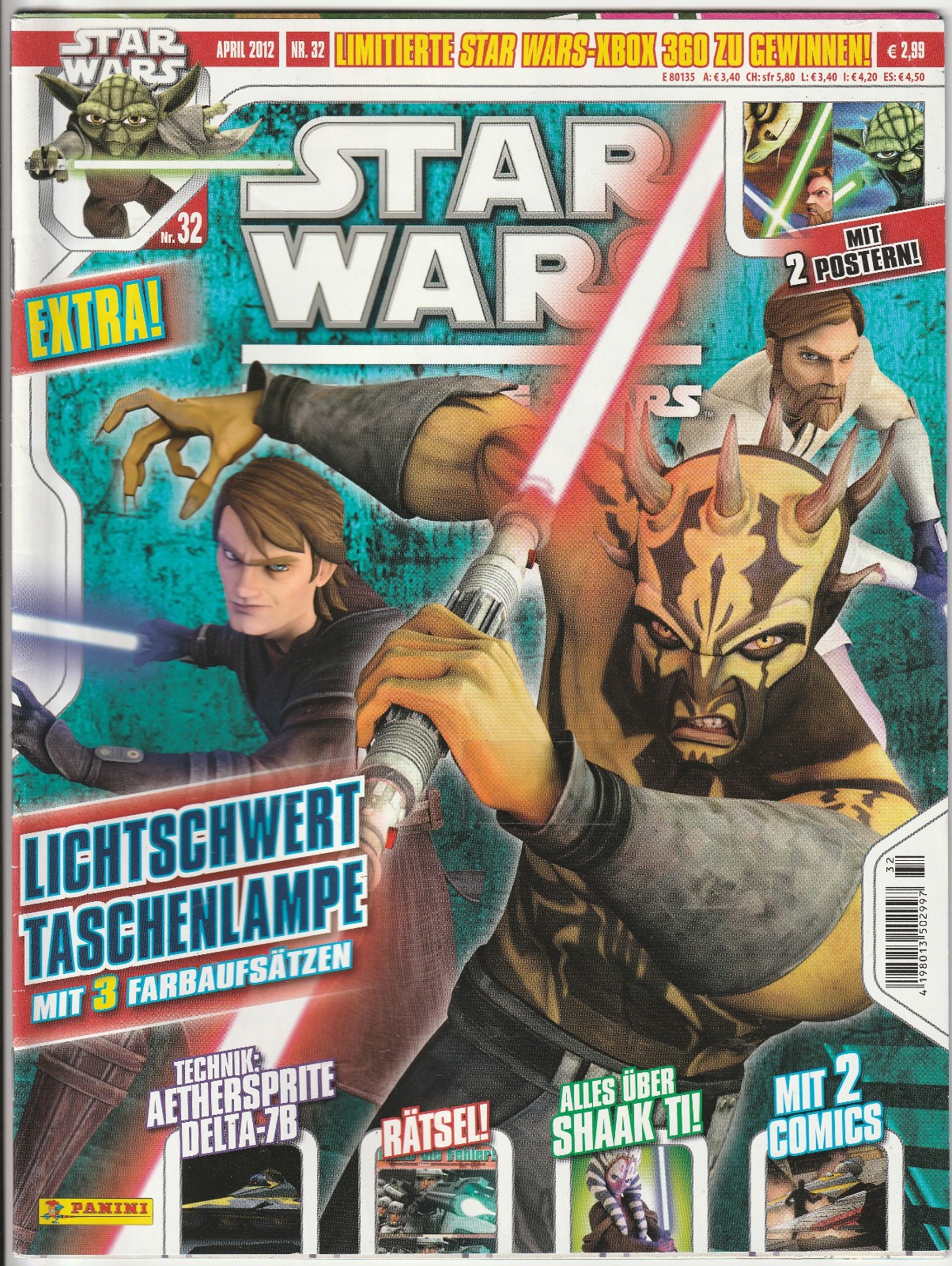 ✪ STAR WARS: THE CLONE WARS #32 + Poster/senza supplemento, Panini COMICHEFT TOP Z1