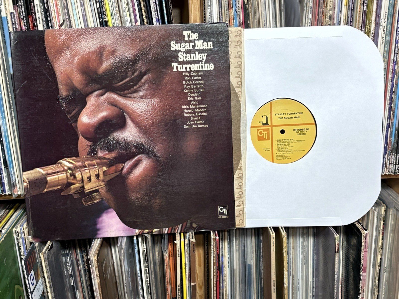 Stanley Turrentine "Sugar Man" 1974 CTI LP (1st press/RVG/15000 feed/VPI)