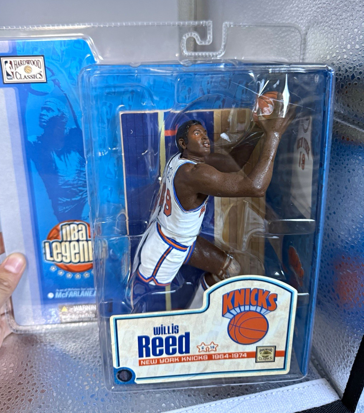 McFarlane Toys NBA Legends Willis Reed New York Knicks Figure w/Basketball Boxed