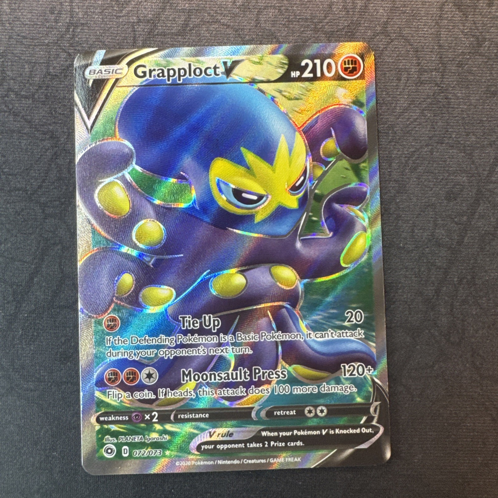 Grapploct V (Full Art) 72/73 Sentiero dei Campioni Holo Pokemon