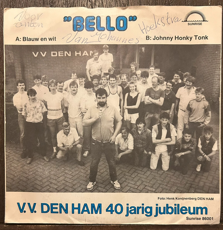 Bello - V.V. Den Ham 40 jarig jubileum (7", Single)