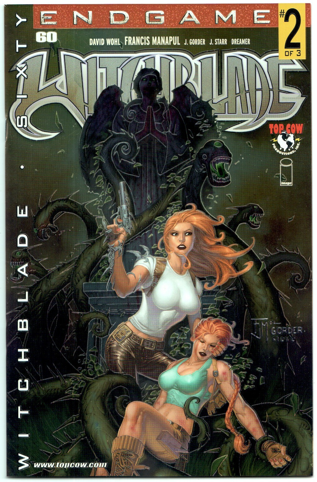 WiWitchblade (2002) #60 quasi nuovo | variante metallo cromato | Tomb Raider | Top Cow