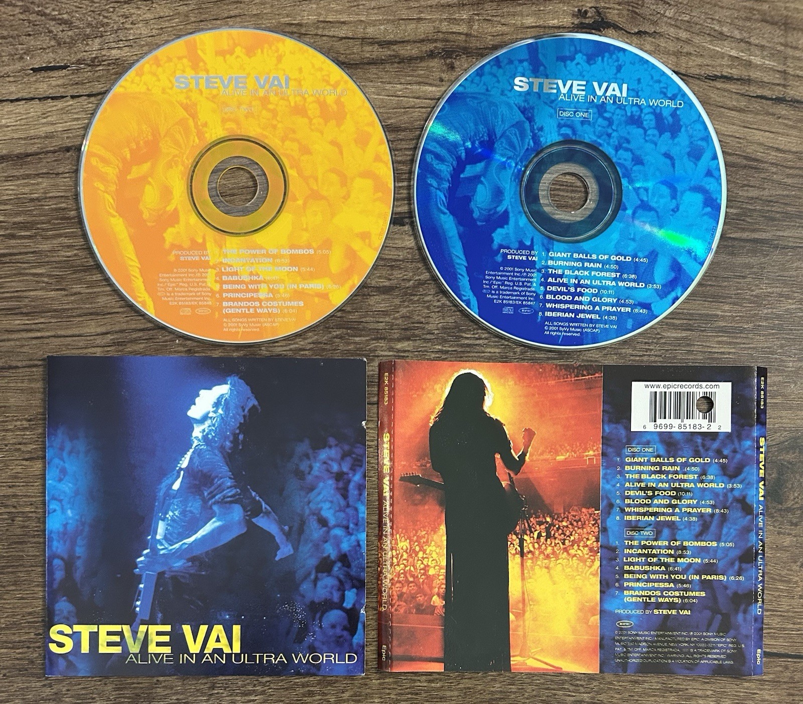 Steve Vai - Alive in an Ultra World (2x CD) Live Album Hard Rock Epic 2015